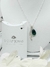 Collar Cadena Gota Swarovski Con Pluma Larga - Plata