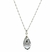 Collar Con Dije Cristal Swarovski Cap Pear Gota 18mm Plata