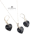 Conjunto Plata 925 Con Cristal Swarovski Corazon 14 Mm