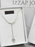 Collar Con Bolitas, Barrita Y Dije - Plata 925 en internet