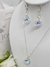 Dije Cristal Swarovski Rivoli 12mm + Engarce Flor Plata 925 - Izzap Joyas