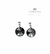 Imagen de Aros Cristal Swarovski Rivoli 12mm Bolitas Pasantes Plata925
