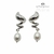 Aros Pasantes Chunky Con Perla - Acero