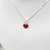 Imagen de Collar Con Cadena Y Corazon Esmaltado - Plata 925