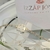 Pulsera Plata Y Oro Juliana Cuadrado Con Flor en internet