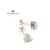 Aros Abridores Triangulos Engarzados Cristal Plata 925 - comprar online