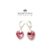 Aros Brisura Con Cristales Corazon 14 Mm Plata 925 - comprar online