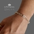 Pulsera Rolo Con Cubo Central Cubic - Plata 925