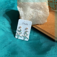 Trio estela, lua e zirconia (TREL65)