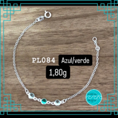 Pulseira zircônia azul (PUZA76)
