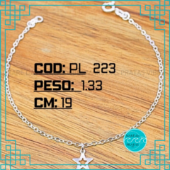 Pulseira estrela vazada (pul32G)