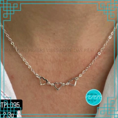 colar corações (Tpl095)