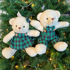 Casal de Ursos Pelúcias xadrez - 30cm - comprar online