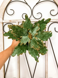 FLOR VERDE VELUDO - 34cm