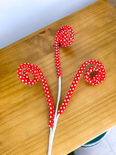PICK DECORATIVO CANDY CANES VERMELHO / BRANCO - 55cm - comprar online