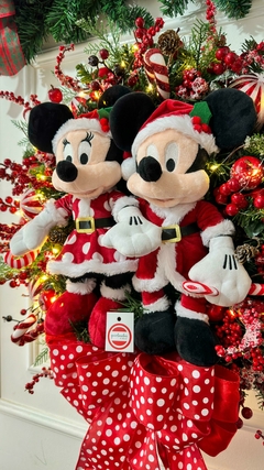 Guirlanda de Natal Disney c/ casal e luzes - 60cm - Guirlandas e Decor