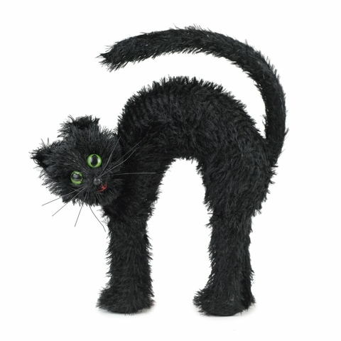 Gato Preto Decorativo Halloween - PRÉ VENDA