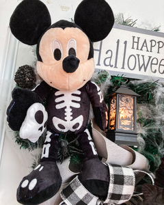 001 Guirlanda de Halloween c/ Mickey Esqueleto e Lanterna - 45cm na internet