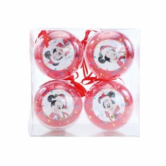 BOLA ACRILICA MICKEY MINNIE JG C/4 PC 8cm - Pré venda - comprar online
