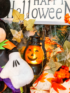 004 Guirlanda de Halloween Lar. c/ Mickey Drácula - 45cm - Guirlandas e Decor