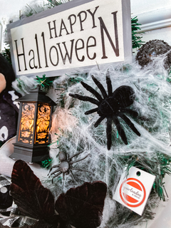 001 Guirlanda de Halloween c/ Mickey Esqueleto e Lanterna - 45cm - loja online