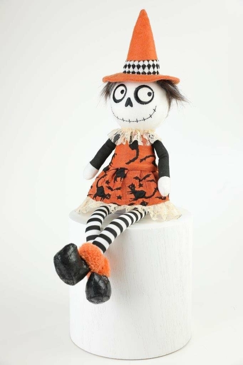 ESQUELETO DEC. VESTIDO LARANJA - Pré venda