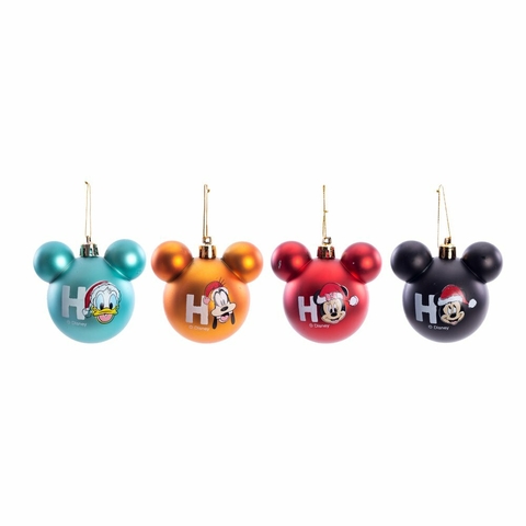 BOLA MICKEY TURMA SORTIDA 6CM - JG C/ 6 PC
