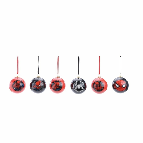 BOLA HOMEN ARANHA SORTIDO VRM/PTO/BCO 6CM () JG C/6 PC