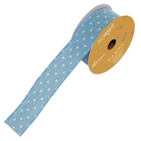 Fita Páscoa azul Poá - 3,8x9,14cm