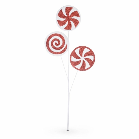 GALHO 3 CANDY CANES - 65cm