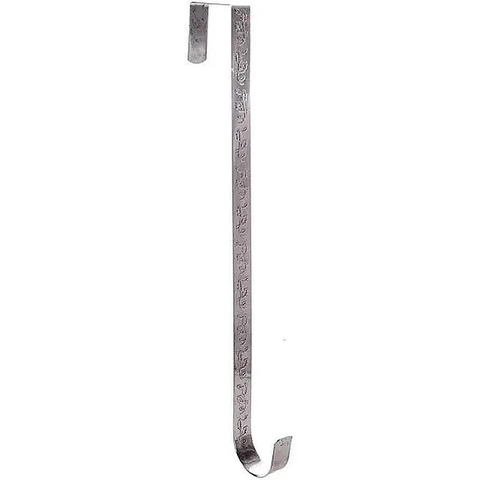Suporte para guirlanda prata com arabescos - 38cm