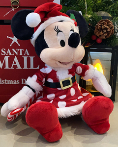 PRÉ-VENDA Minnie Pelúcia Candy Cane M - 30cm na internet