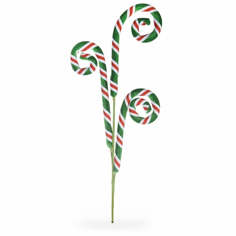 GALHO 3 BENGALAS VERDES CANDY CANES - 84cm