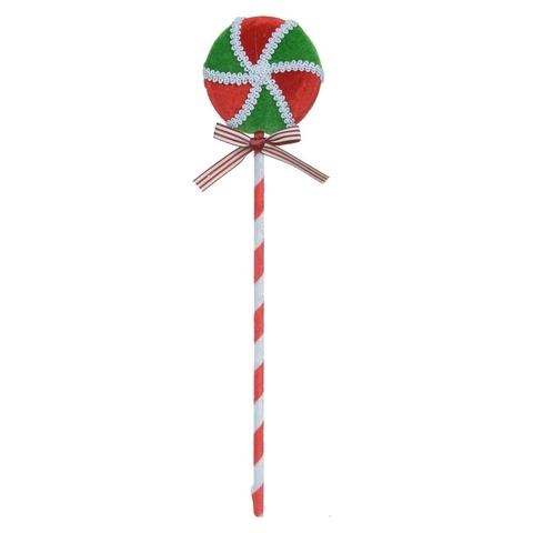 PIRULITO COM GALHO VERDE/VERMELHO - 27cm