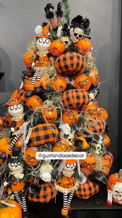 ABÓBORA DECORATIVA XADREZ C/ TULE - Pré venda - comprar online