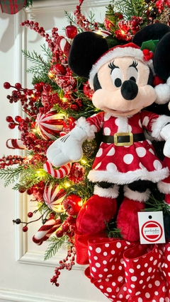 Guirlanda de Natal Disney c/ casal e luzes - 60cm