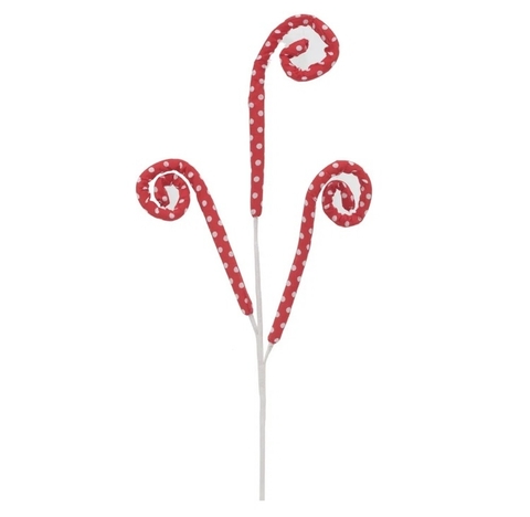 PICK DECORATIVO CANDY CANES VERMELHO / BRANCO - 55cm