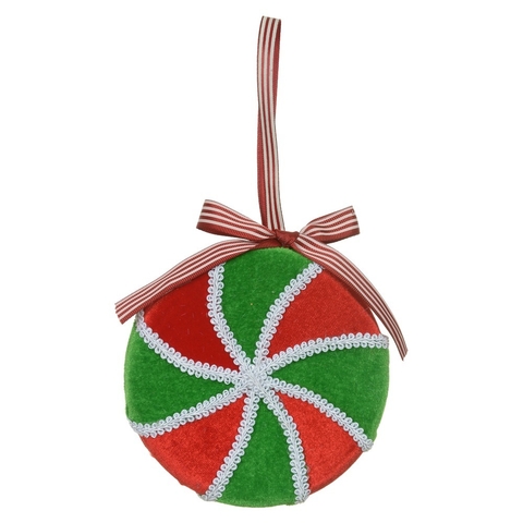 PIRULITO PARA PENDURAR VERDE/VERMELHO - 14cm