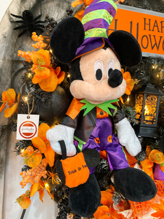002 Guirlanda de Halloween Mickey e Minnie c/ lanterna e LED - 60cm - Guirlandas e Decor