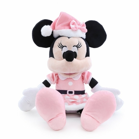 Minnie Noel com Gorro Rosa Claro - 50cm