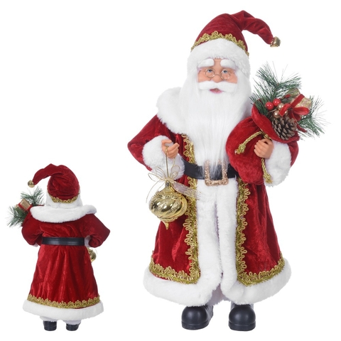 Papai Noel vermelho veludo - 45cm