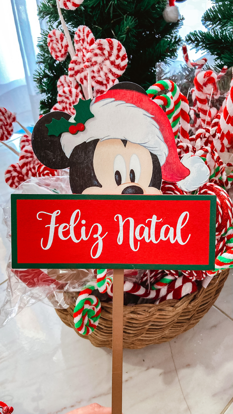 PICK MICKEY FELIZ NATAL - 34cm