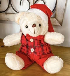 Casal de urso pelúcia vermelho/xadrez - 30cm na internet