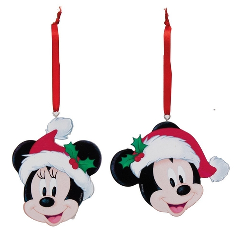 ENF P/pend Mickey/minnie Noel Sort CLR 11cm
