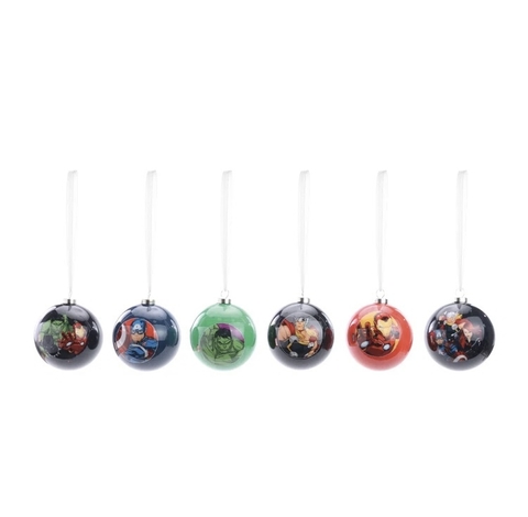 BOLA AVENGERS MARVEL - 6cm JG C/ 6 PC