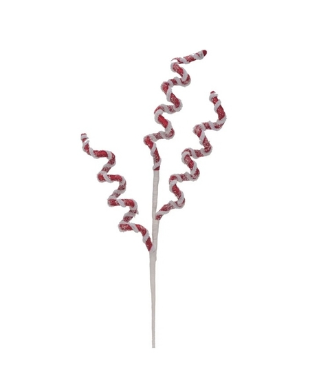 PICK DECORATIVO CANDY CANES VERMELHO / BRANCO - 55cm