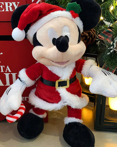 Mickey de Pelúcia Candy Cane M - 30cm - Guirlandas e Decor