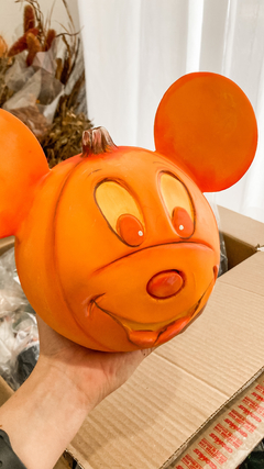 Cabeça Mickey de Abóbora em Biscuit - 20cm - comprar online