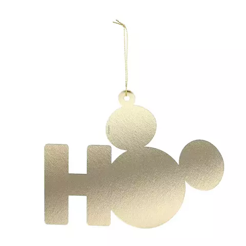 Pingente Dourado Mickey - 15x12cm