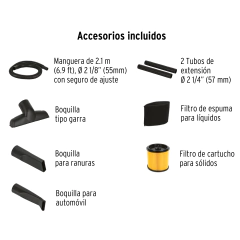 Aspiradora de sólidos y líquidos de 12 gal, plástica, Truper. CÓDIGO: 101509 CLAVE: ASP-12 en internet